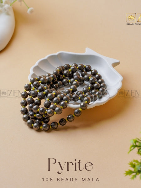 Pyrite Mala | The Zen Crystals