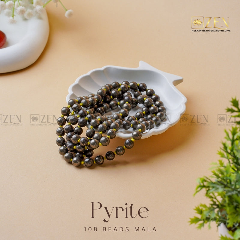 Pyrite Mala | The Zen Crystals