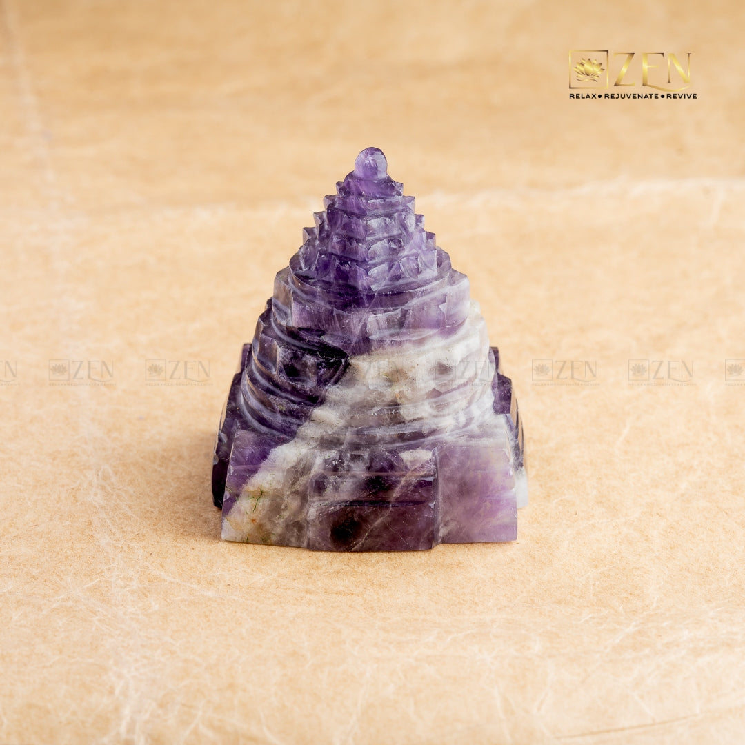 Authentic Amethyst Shri Yantra | the zen crystals