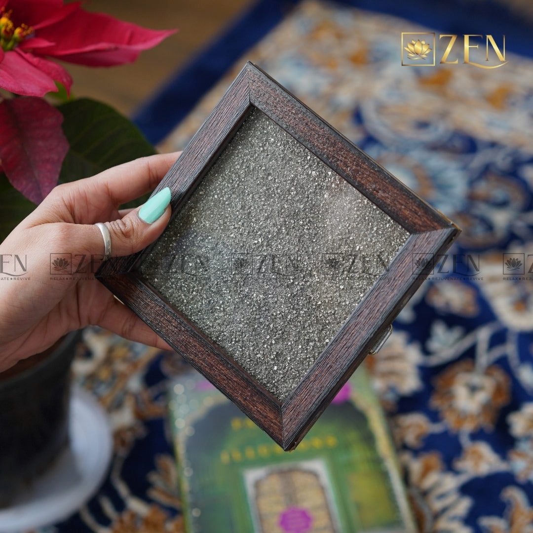 Pyrite Dust Frame | the zen crystals