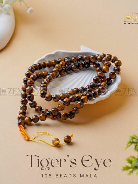 Tiger Eye Mala | The Zen Crystals