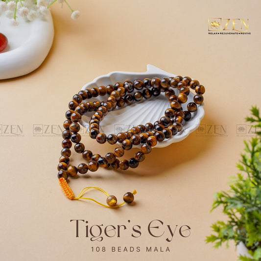 Tiger Eye Mala | The Zen Crystals