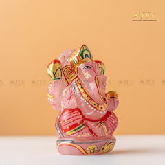 Authentic Rose Quartz Ganesha Idol | The Zen Crystals