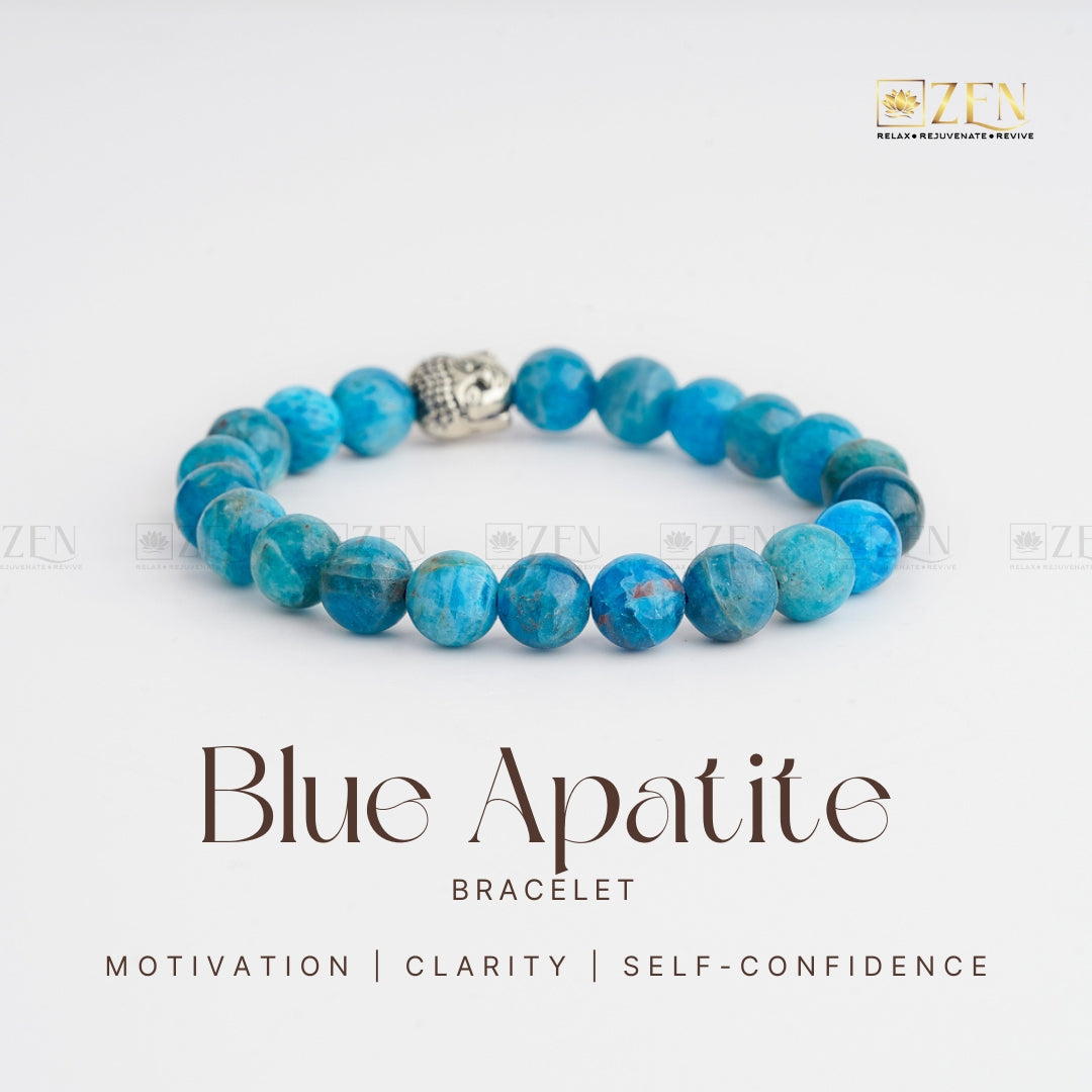 Blue Apatite Bracelet | The Zen Crystals