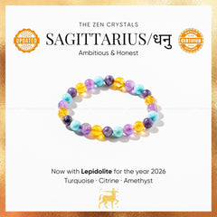 sagittarius zodiac bracelet | the zen crystals