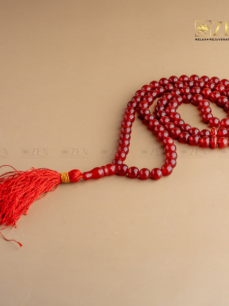 Red Tasbih | the zen crystals