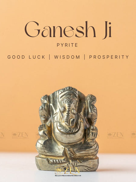 Pyrite Ganesh Idol | The Zen Crystals