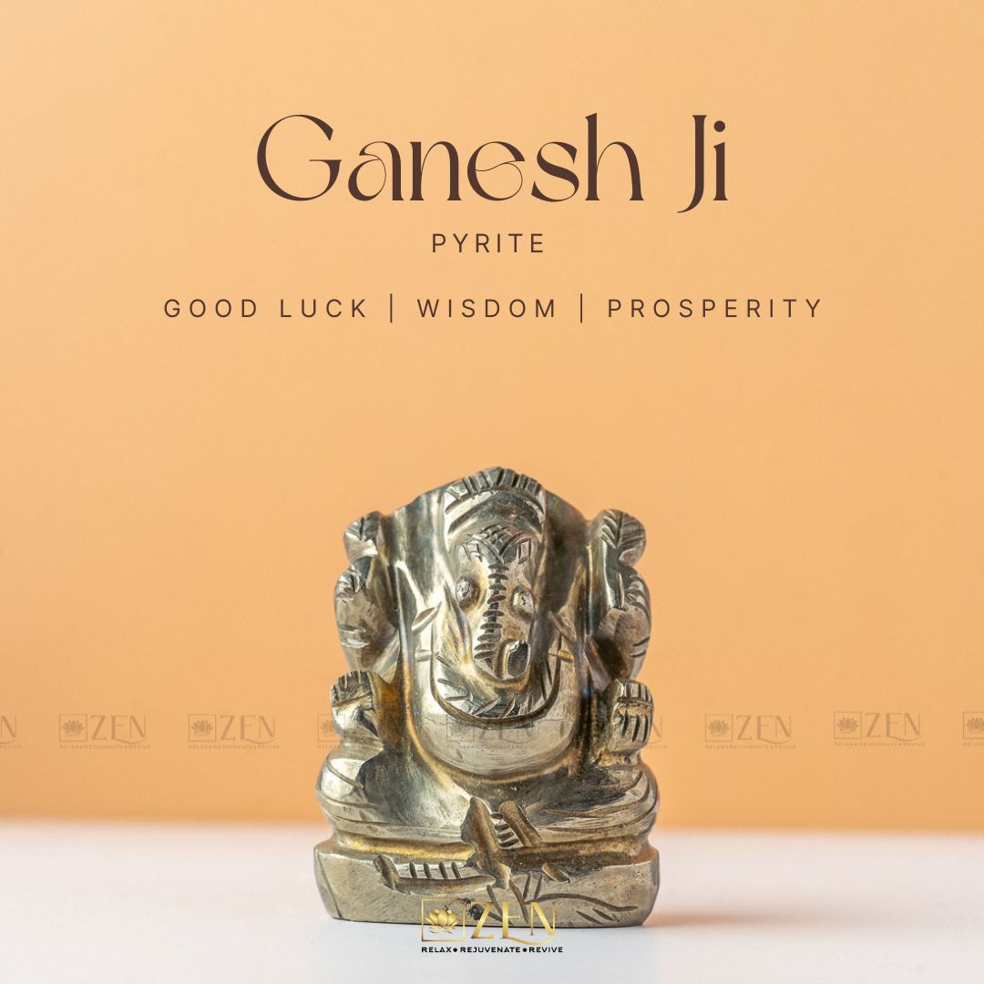 Pyrite Ganesh Idol | The Zen Crystals