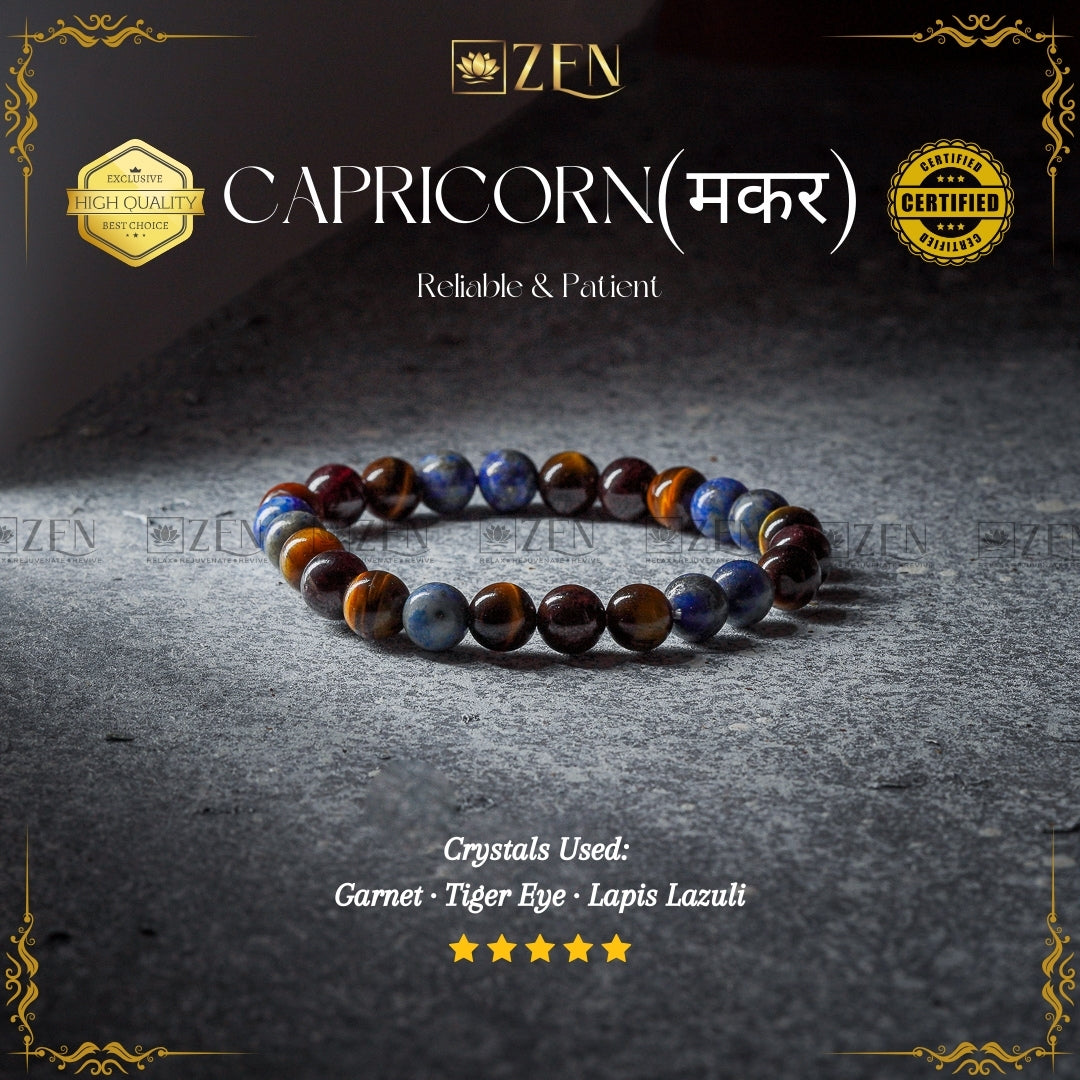 Capricorn Zodiac Bracelet | The Zen Crystals