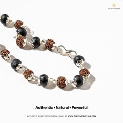 adjustable karungali and rudraksha mala