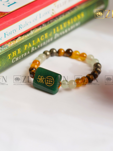Money Magnet Bracelet with Zibu Symbol | The Zen Crystals