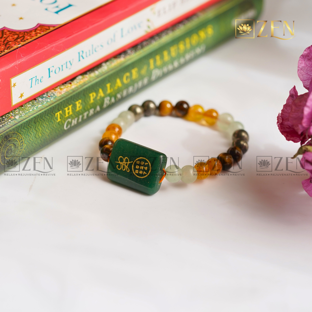 Money Magnet Bracelet with Zibu Symbol | The Zen Crystals