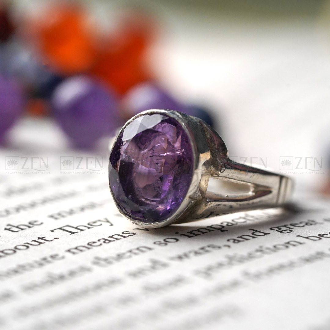 Crystal Ring | Buy online Amethyst Stone ring