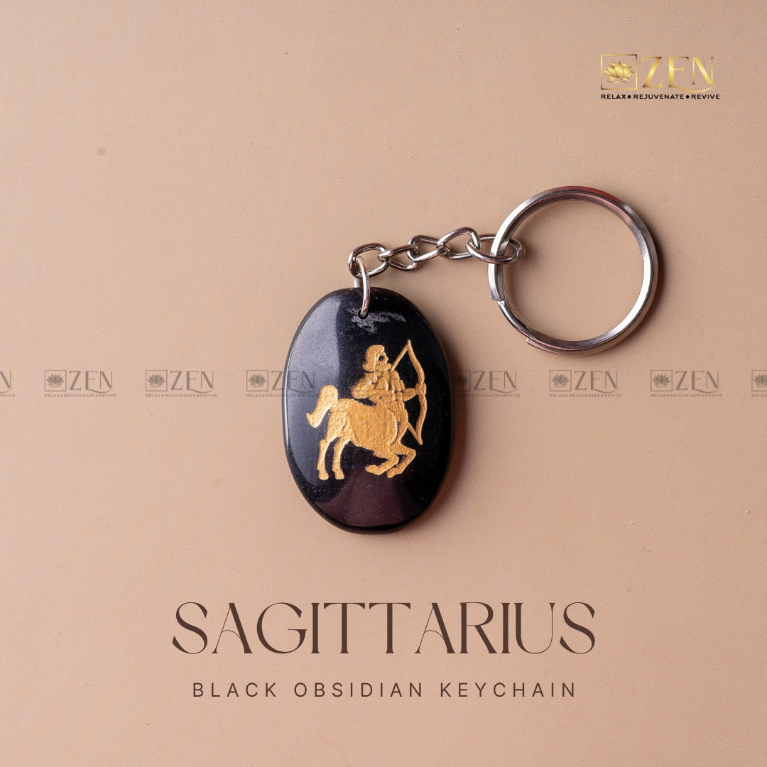 SAGITTARIUS ZODIAC KEYCHAIN | THE ZEN CRYSTALS