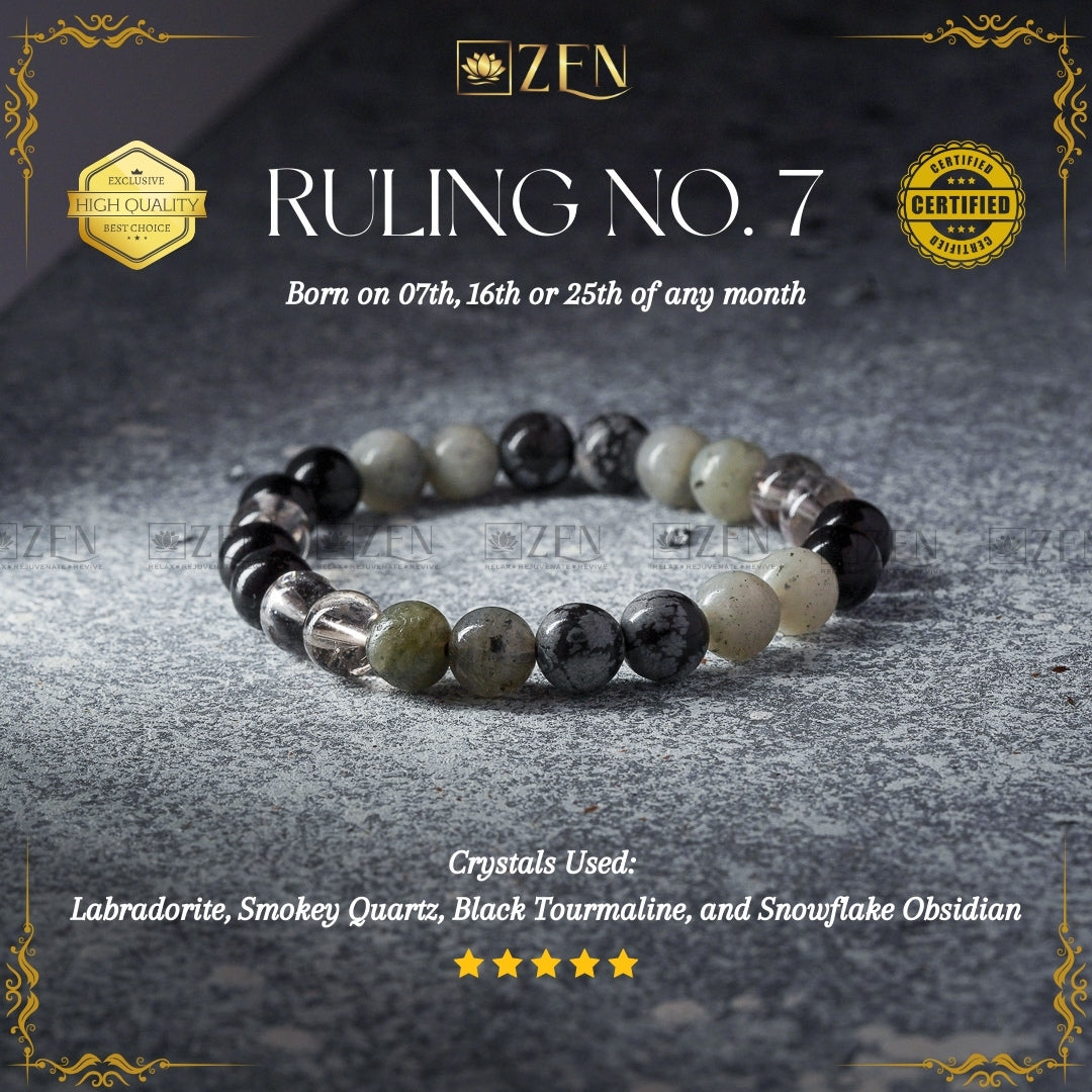 Ruling Number 7 Bracelet | The Zen Crystals