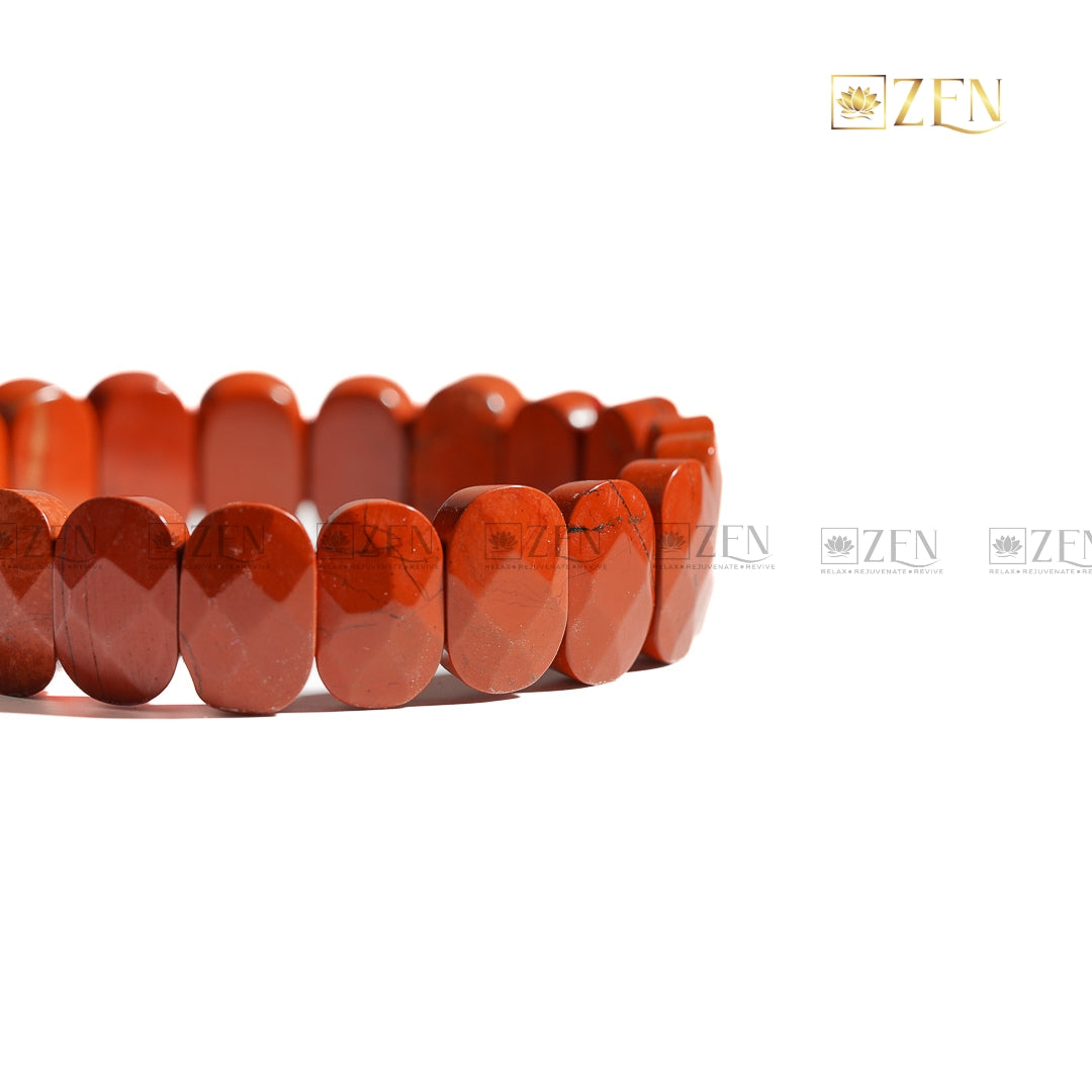 Red Jasper Faceted bracelet | The Zen Crystals