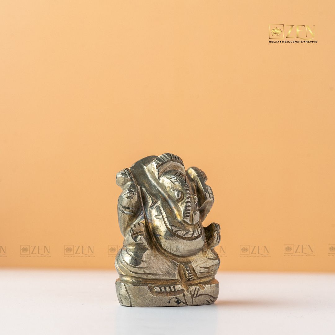 Original Pyrite Ganesh Idol | The Zen Crystals