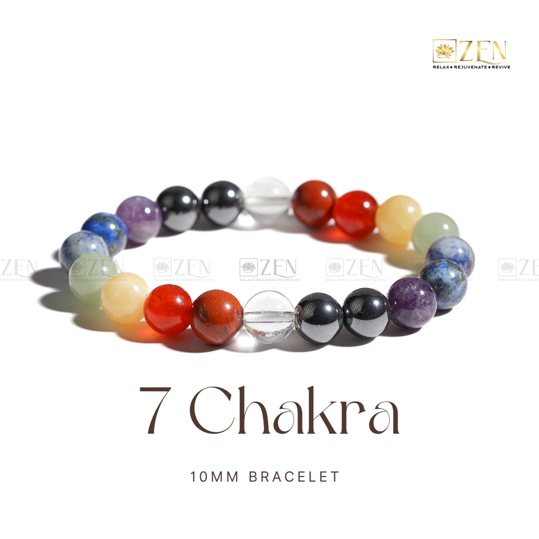 7 Chakra 10 MM bracelet | The Zen Crystals