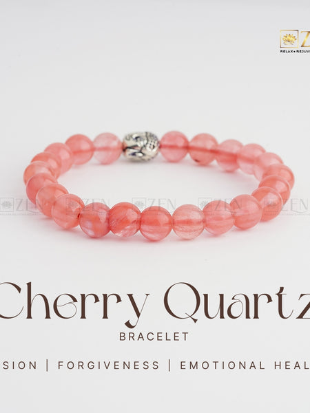 Cherry Quartz Bracelet | The Zen Crystals