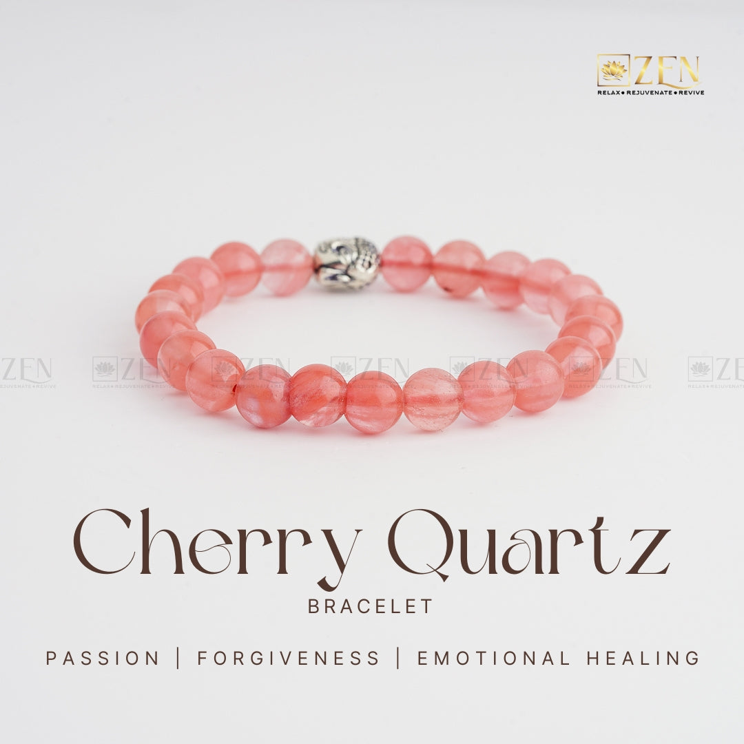 Cherry Quartz Bracelet | The Zen Crystals