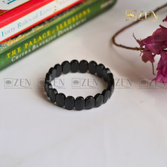 Black Obsidian Faceted Bracelet | The Zen Crystals