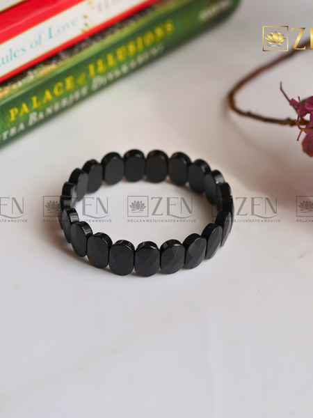 Black Obsidian Faceted Bracelet | The Zen Crystals