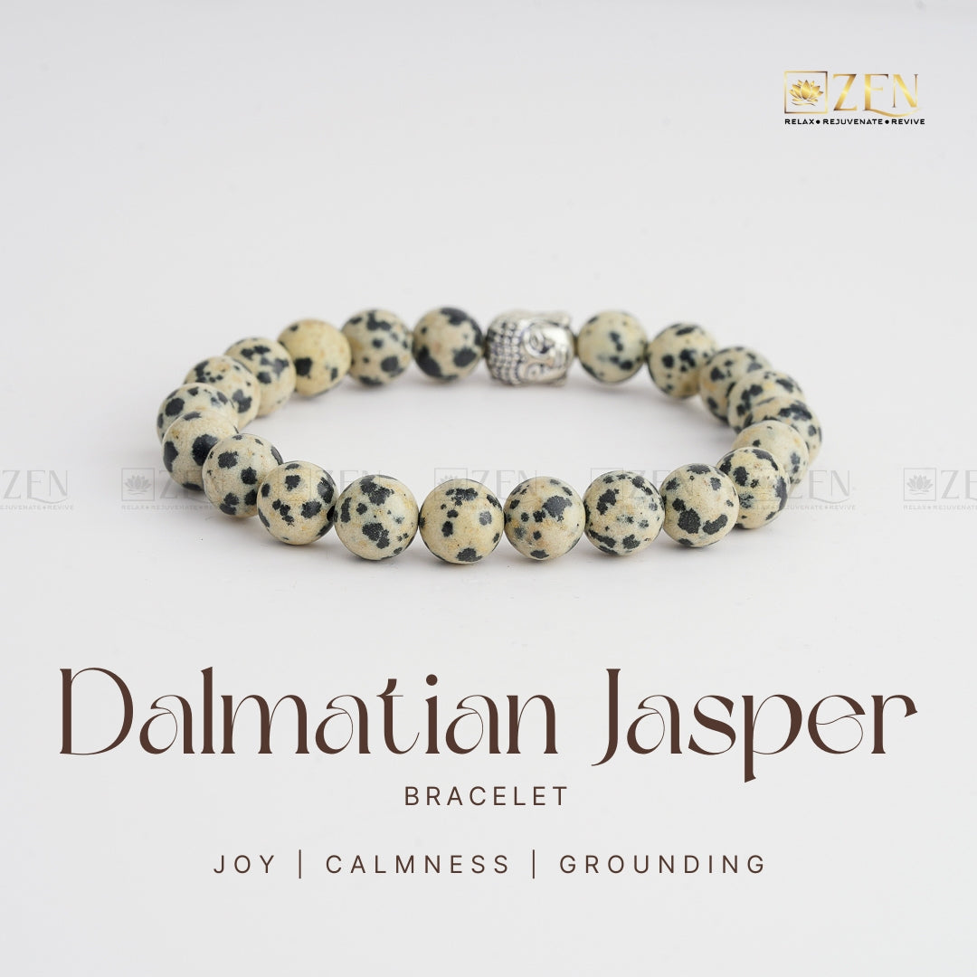 Buy Original Dalmatian Jasper Bracelet The Zen Crystals The Zen Crystals