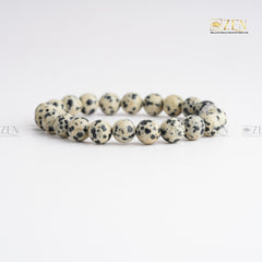 Original Dalmatian Jasper Bracelet | The Zen Crystals