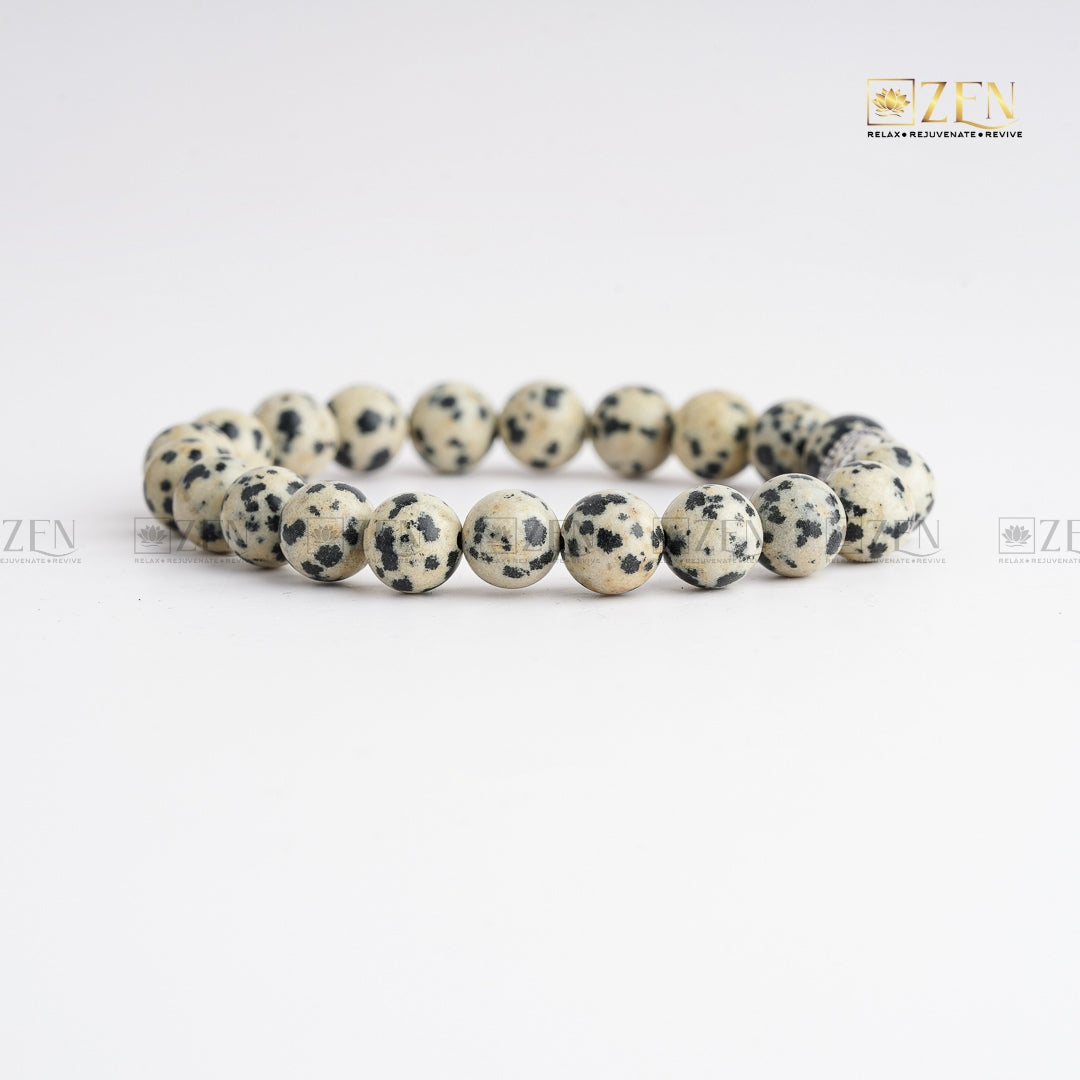 Original Dalmatian Jasper Bracelet | The Zen Crystals