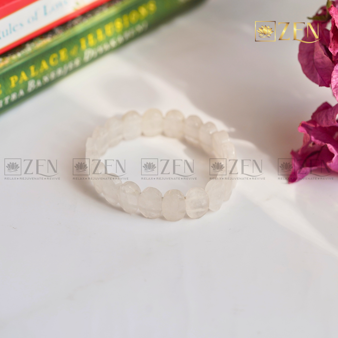 Clear Quartz Faceted Bracelet | The Zen Crystals