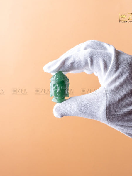 Mini Aventurine Buddha head | The Zen Crystals