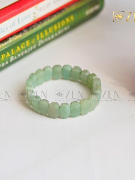 Green Aventurine Faceted Bracelet | The Zen Crystals
