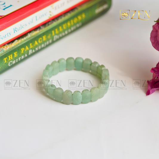 Green Aventurine Faceted Bracelet | The Zen Crystals
