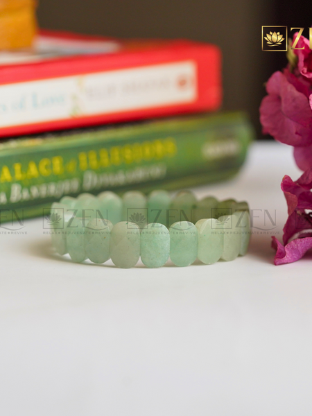Green Aventurine Faceted Bracelet | The Zen Crystals