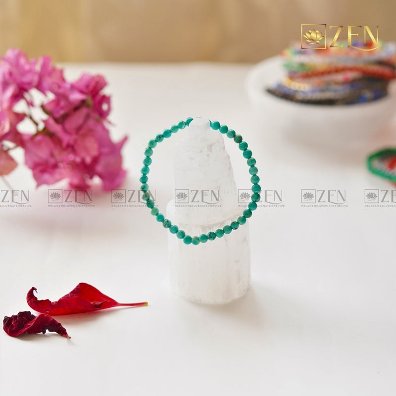 Firoza bracelet 4mm | The Zen Crystals