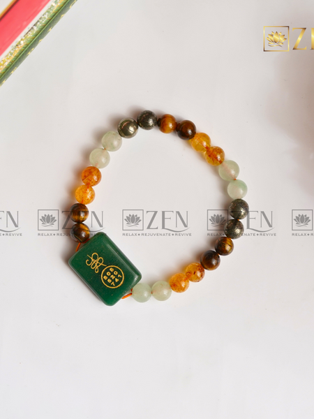 Money Magnet Bracelet with Zibu Symbol | The Zen Crystals