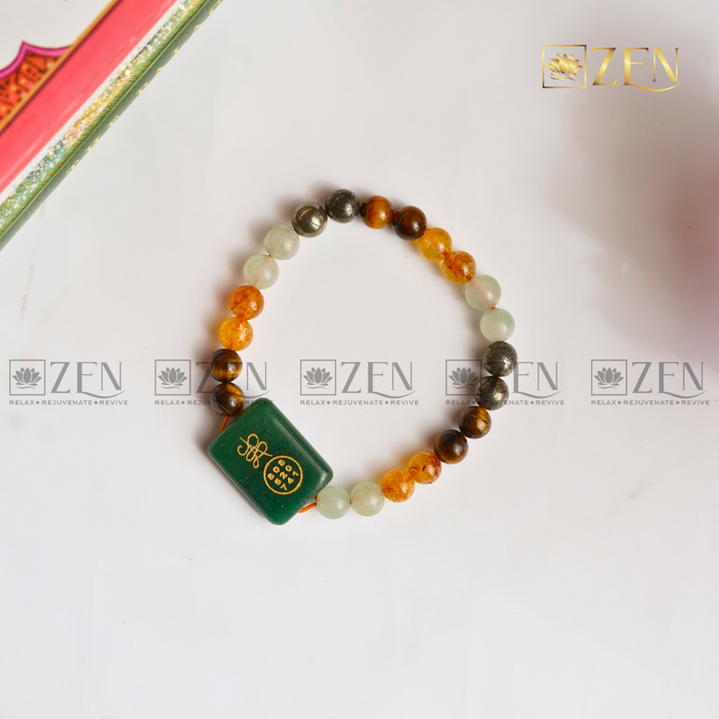 Money Magnet Bracelet with Zibu Symbol | The Zen Crystals