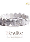 Howlite flat bead bracelet | the zen crystals
