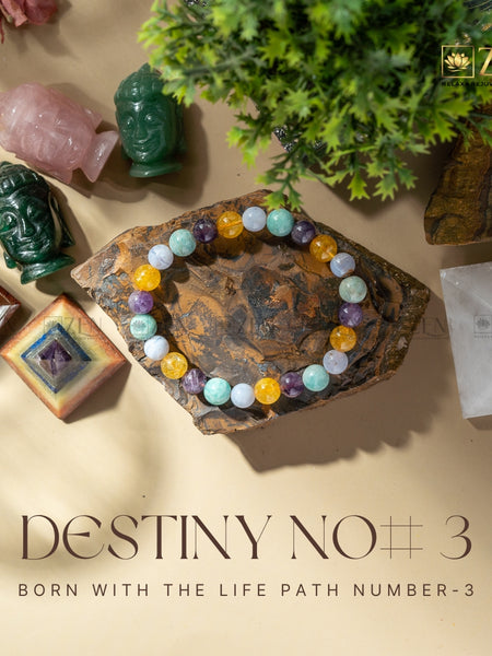 Destiny Number 3 Bracelet | The Zen Crystals