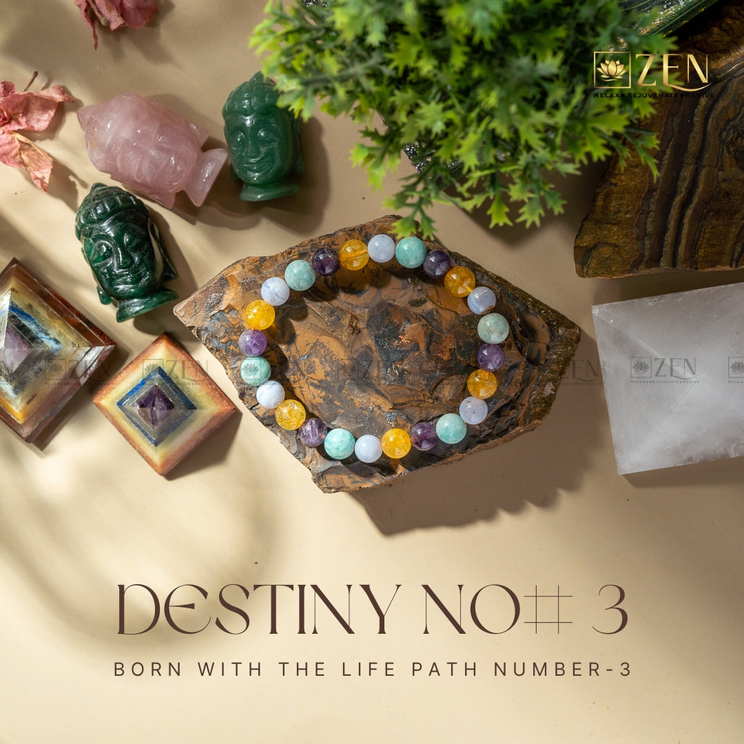 Destiny Number 3 Bracelet | The Zen Crystals