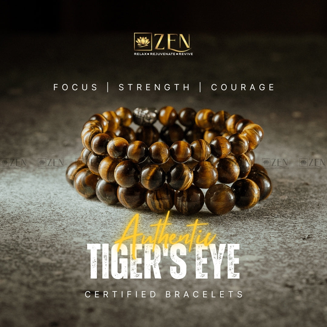 Tiger eye bracelet for men | The Zen Crystals