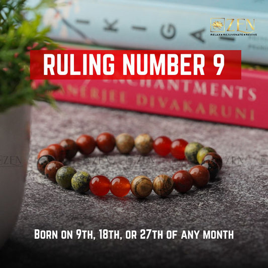 Ruling Number 9 Bracelet - The Zen Crystals