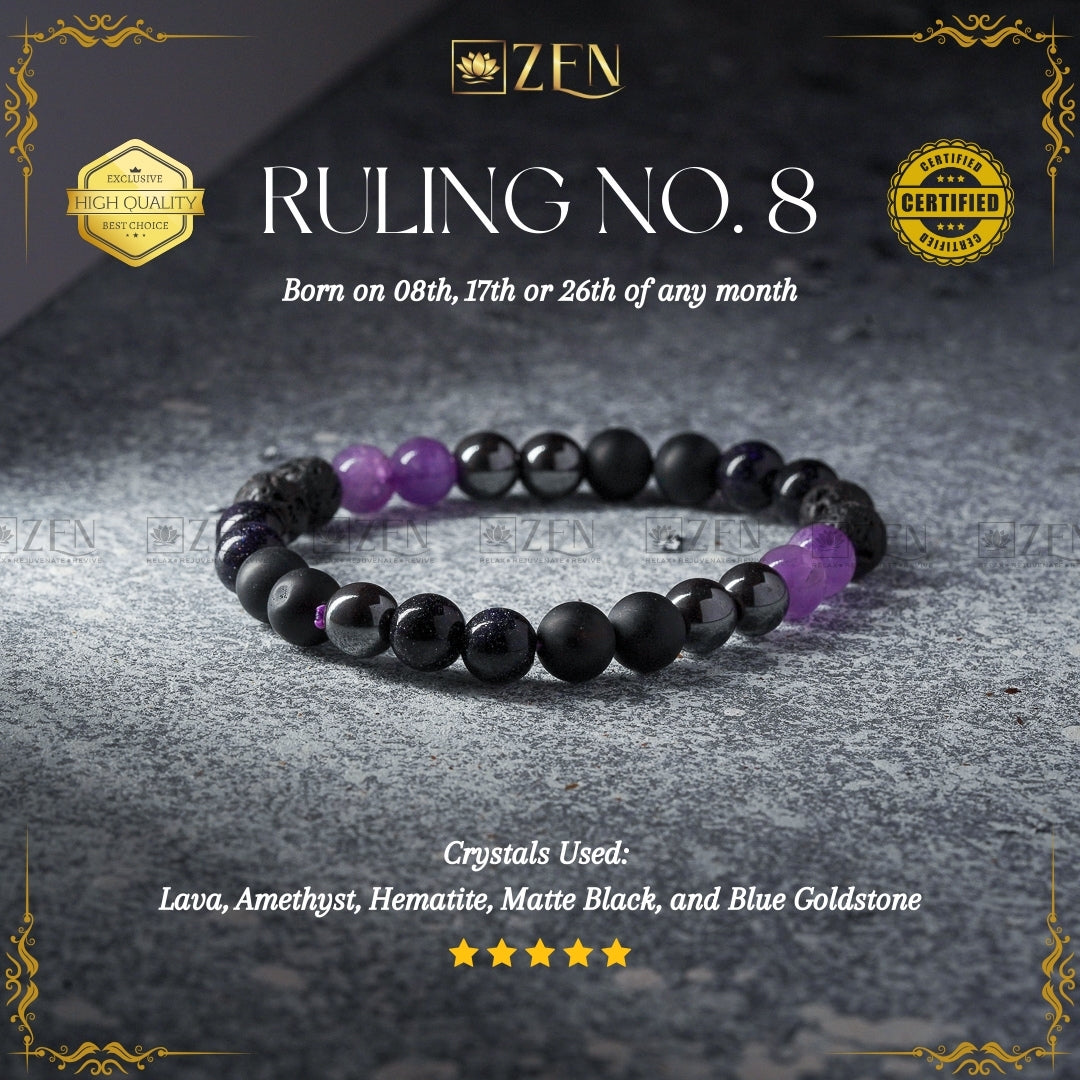 Ruling Number 8 bracelet | The Zen crystals