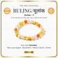 Ruling Number (मूलांक) 3 Bracelet with text about gemstones and a gold border