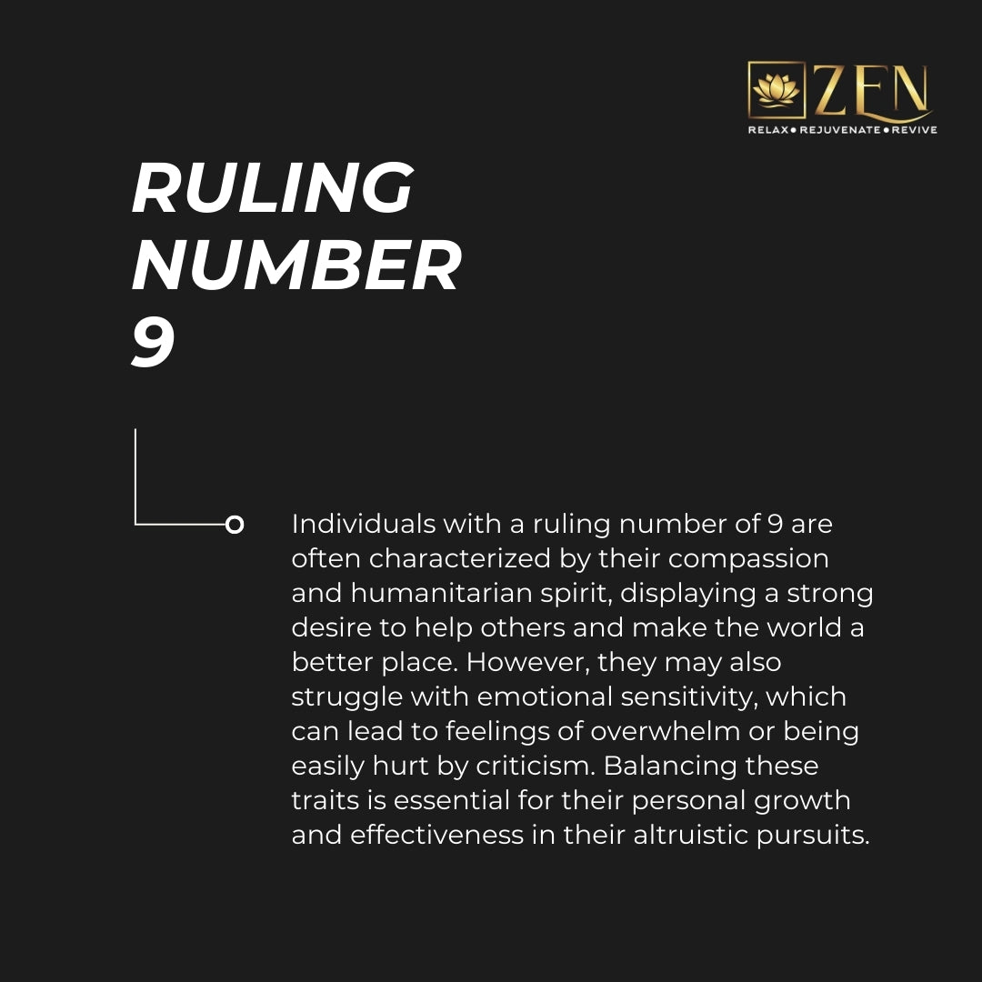 RULING NUMBER 9 TRAITS | THE ZEN CRYSTALS