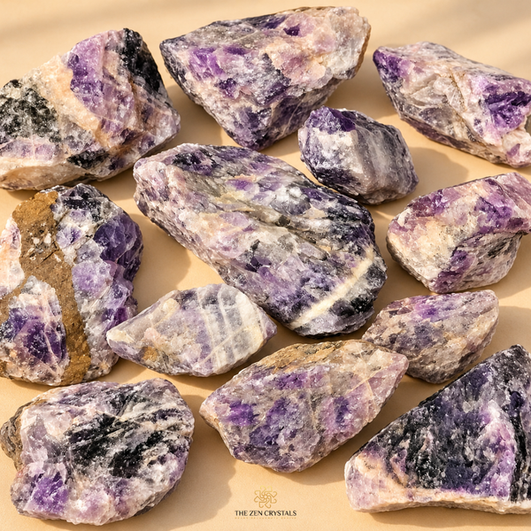 natural raw amethyst stone