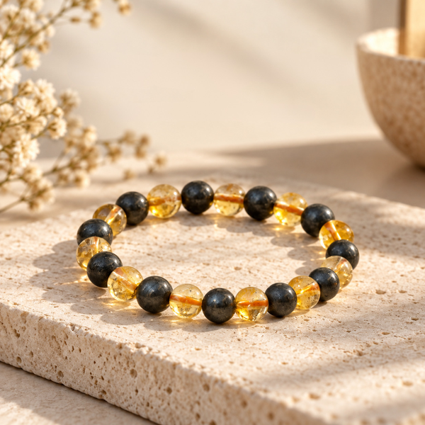 Citirne Pyrite Combination Bracelet | The Zen Crystals