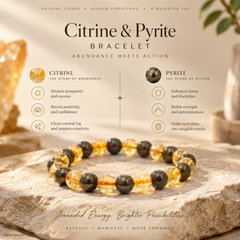 benefit of citrine pyrite bracelet 