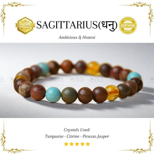 Sagittarius Zodiac Bracelet | The Zen Crystals