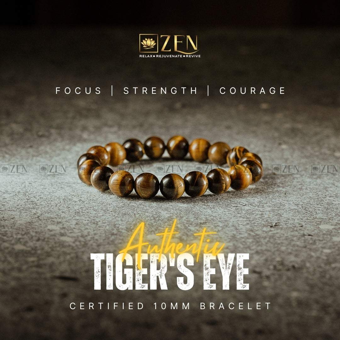 Original Tiger eye bracelet for men | The Zen Crystals